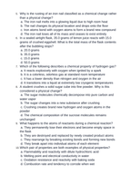 Physical vs. Chemical Properties Unit Test sample page