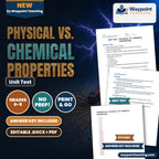 Physical vs. Chemical Properties Unit Test cover