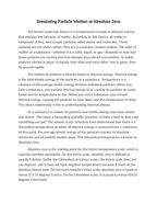Simulating Particle Motion at Absolute Zero Reading Worksheet sample page