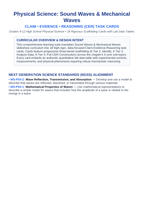Sound Waves & Mechanical Waves CER Task Cards sample page