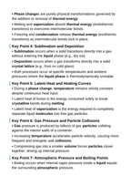 States of Matter & Phase Changes Guided Notes sample page