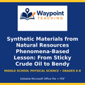 Synthetic Materials from Natural Resources Phenomena-Based Lesson: From Sticky Crude Oil to Bendy Plastic Presentation cover