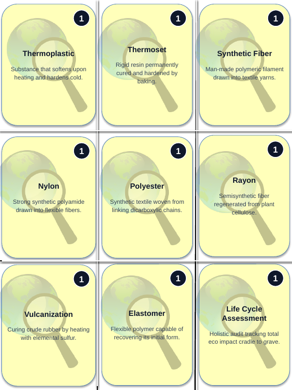 Synthetic Materials from Natural Resources Trivia Board Game sample page