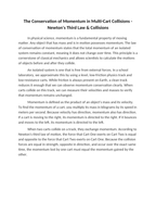 The Conservation of Momentum in Multi-Cart Collisions Reading Worksheet sample page
