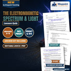 The Electromagnetic Spectrum & Light Lesson Quiz cover