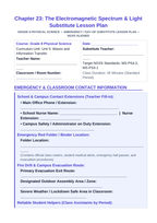 The Electromagnetic Spectrum & Light Substitute Lesson Plan sample page