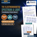 The Electromagnetic Spectrum & Light Vocabulary Choice Board cover