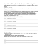 The Law of Conservation of Mass Bell Ringers & Exit Tickets sample page