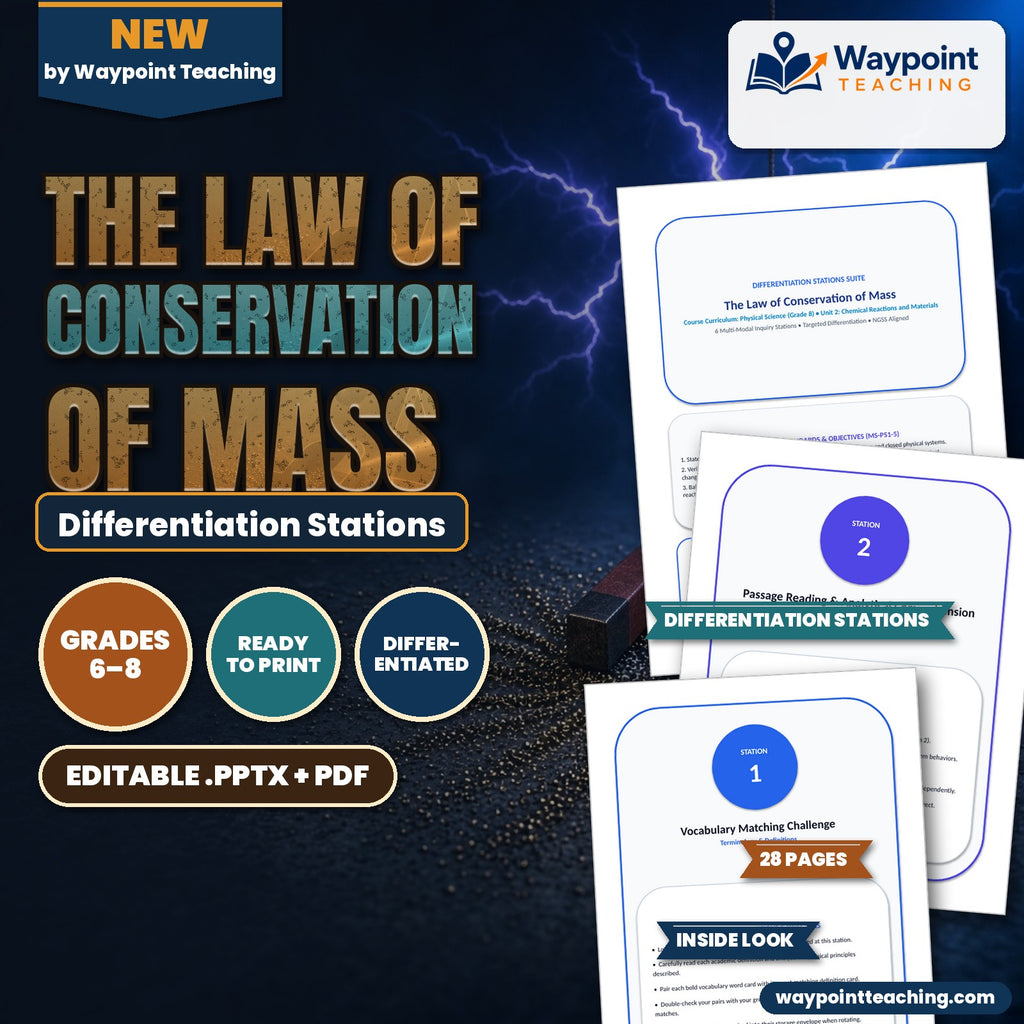 The Law of Conservation of Mass Differentiation Stations cover