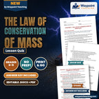 The Law of Conservation of Mass Lesson Quiz cover