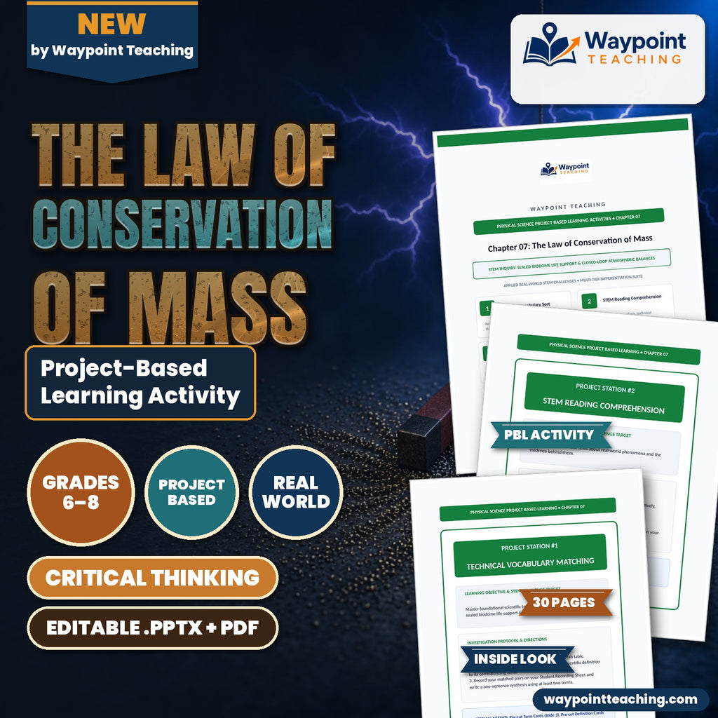 The Law of Conservation of Mass Project-Based Learning Activity cover