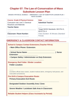 The Law of Conservation of Mass Substitute Lesson Plan sample page