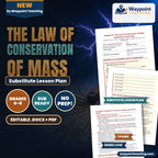 The Law of Conservation of Mass Substitute Lesson Plan cover