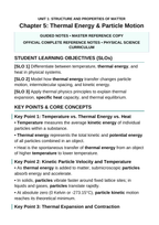Thermal Energy & Particle Motion Guided Notes sample page