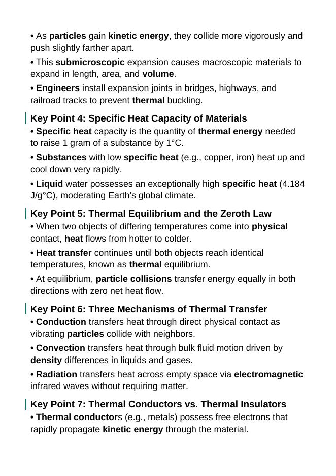 Thermal Energy & Particle Motion Guided Notes sample page