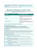 Thermal Energy & Particle Motion Phenomena-Based Lesson: Deflated Basketball Expanding in a Heated Gymnasium Teacher Discussion Guide sample page