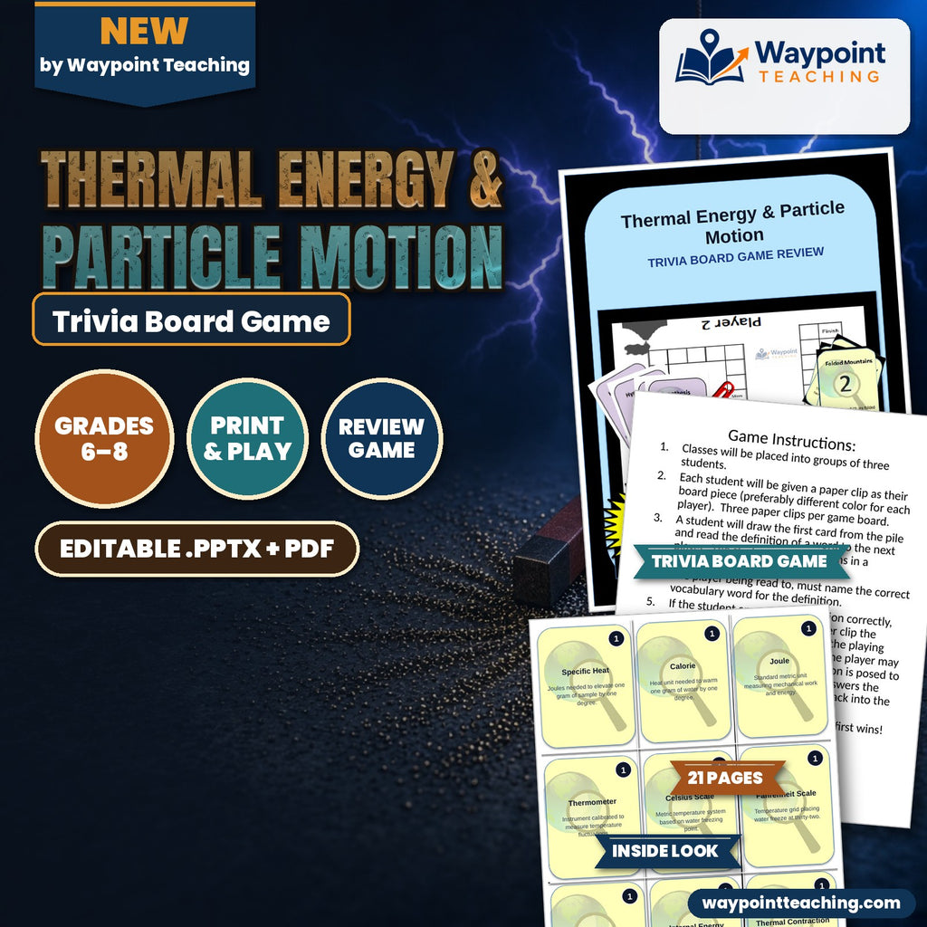 Thermal Energy & Particle Motion Trivia Board Game cover