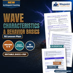 Wave Characteristics & Behavior Basics 5E Lesson Plan cover