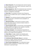 Wave Characteristics & Behavior Basics Vocabulary Words & Definitions sample page