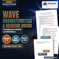 Wave Characteristics & Behavior Basics Vocabulary Words & Definitions cover